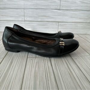 AGL Attilio Giusti Leombruni Womens Bella Patent Leather Ballet Flats